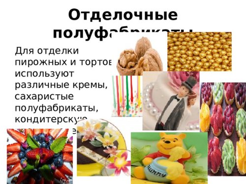 Обложка теста Отделочные полуфабрикаты