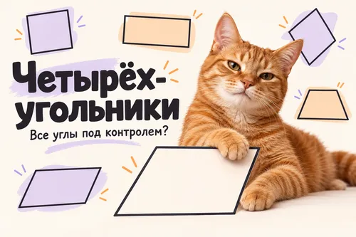 Обложка теста Четырехугольники